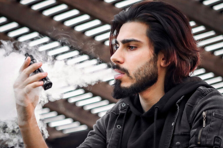 A Man is Vaping