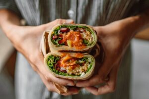 Veggie Wrap with Sauce