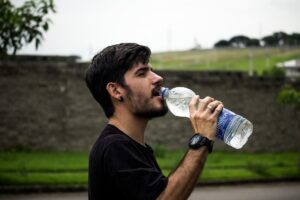 Man Drinking Water
