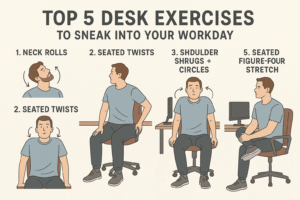 Top 5 Desk Exercises to Sneak Into Your Workday